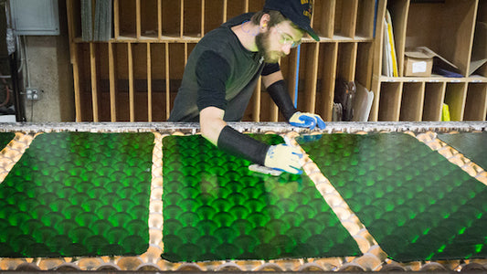 Bullseye Glass is Producing Green Artglass Again!