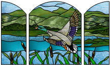 Assembling a Stained Glass Fireplace Screen