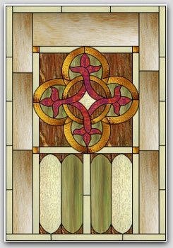 January 2017 Free Monthly Stained Glass Pattern: "Celtic Knot Window"