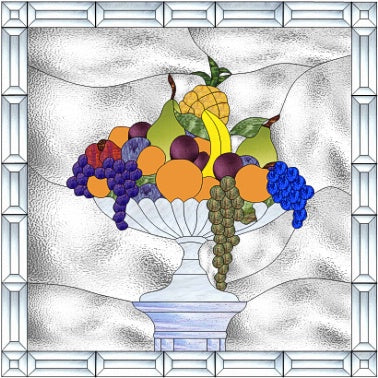 New Free Stained Glass Pattern is Up              Fruit Bowl  24" x 24"