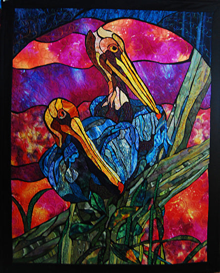 Our Stained Glass Design Featured in Machine Quilting Unlimited