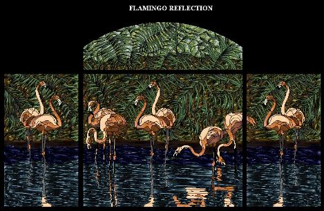 Flamingo Reflection pattern