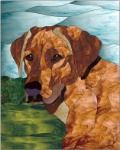Stained Glass Pattern-Hound Dog