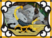 Stained Glass Pattern-Scorpion