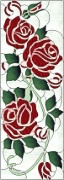 Stained Glass Cabinet Door Pattern Roses