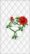 Stained Glass Cabinet Door Pattern Cottage Roses