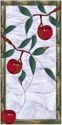Stained Glass Cabinet Door Pattern Apple Tree
