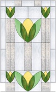 Stained Glass Cabinet Door Pattern Edwardian 5