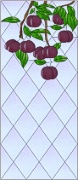 Stained Glass Cabinet Door Pattern Plum Trees