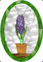 Stained Glass Pattern Hyacinth