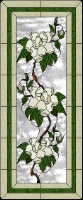 Stained Glass Pattern Magnolias