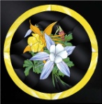 stained glass columbine