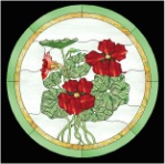 stained glass nasturtiums