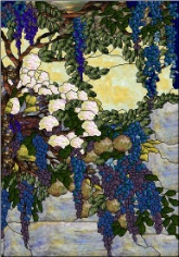 stained glass pattern Tiffany-Wisteria and Snowball