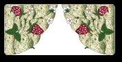Stained Glass Pattern Strawberry