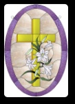 Stained Glass Pattern Easter Lilies