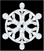Stained Glass Pattern Snowflake Symmetry