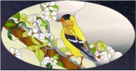 Stained Glass Pattern Oriole