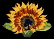 Stained Glass Pattern Fanlamp-Sunflower