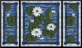 Stained Glass Pattern Water Lilies