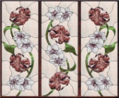 Stained Glass Pattern Bold Floral