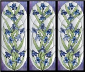 Stained Glass Pattern Iris