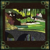 Stained Glass Pattern Golf Paradise