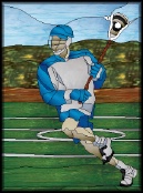 Stained Glass Pattern Lacrosse Defence