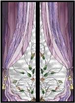 Stained Glass Pattern Draped Elegance