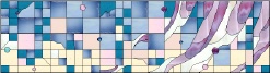 Stained Glass Pattern Boxes And Dots