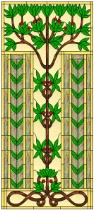 stained glass Pattern Tree of Life